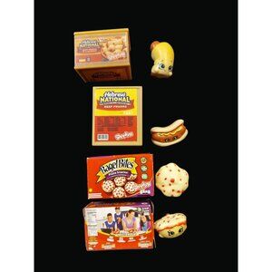 Shopkins Lot og 4 Food Favorites In Original Boxes Figurines K04 AN